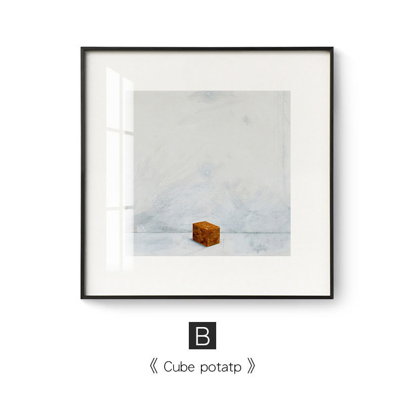 小众艺术装饰画工作室走廊客厅挂画玄关创意画过道书房小动物壁画图片