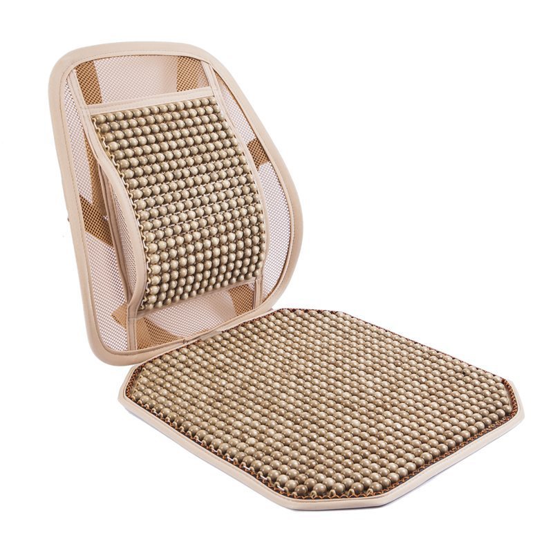 m&珠夏季凉垫木坐垫凉席椅子垫屁垫办公室久坐护腰汽车货车靠垫靠
