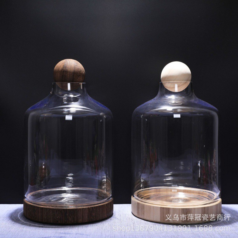 热销水草缸创意水培木免塞透明自循环球玻璃花瓶微景观生态瓶鱼缸