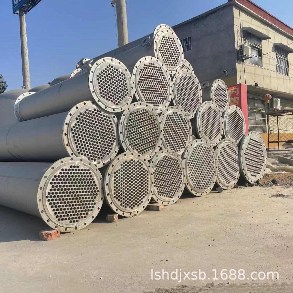 热销厂家加工充填式列管式应用范围广泛换热器冷凝器使用方便冷凝