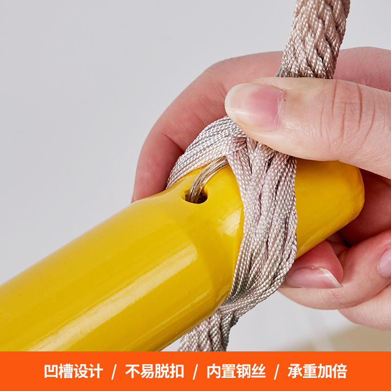 热销室外攀爬拓展游乐场木制彩色绳梯软梯攀爬软梯