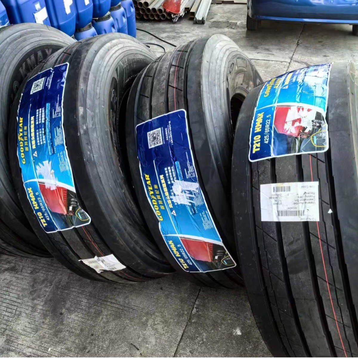 热销固特异425/65r22.5轮胎kmaxt210花纹修井罐车机油轮胎耐磨