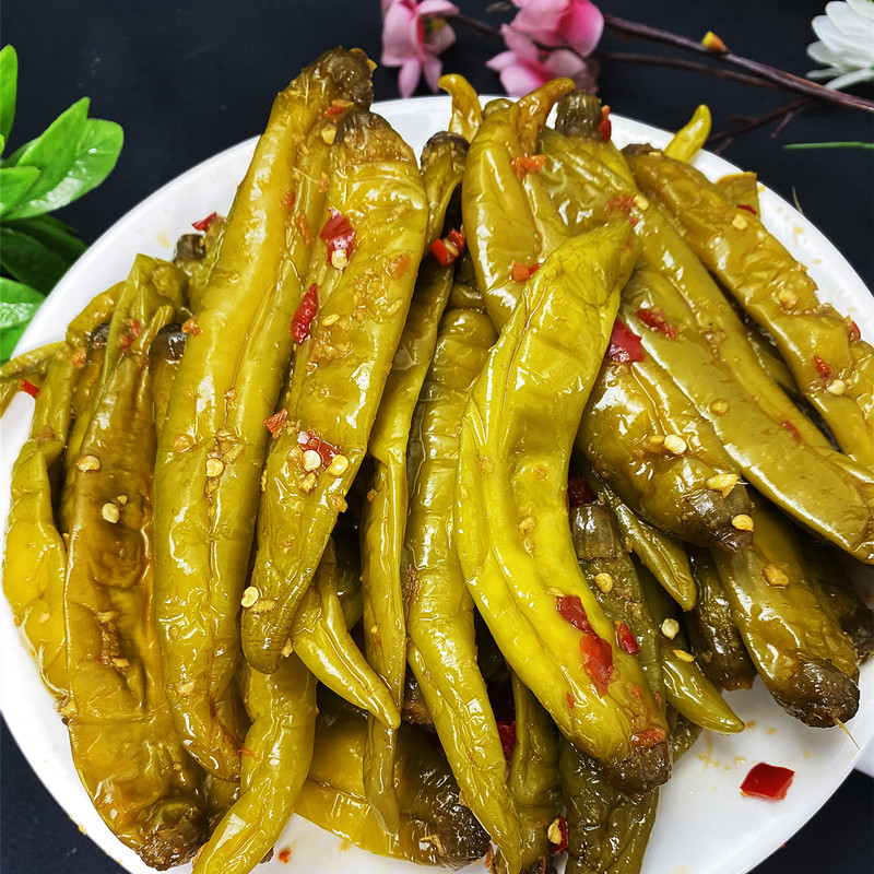 新货江西辣菜坛子酸辣椒腌辣椒酸辣下饭菜剁椒辣椒酱小咸菜泡菜凉