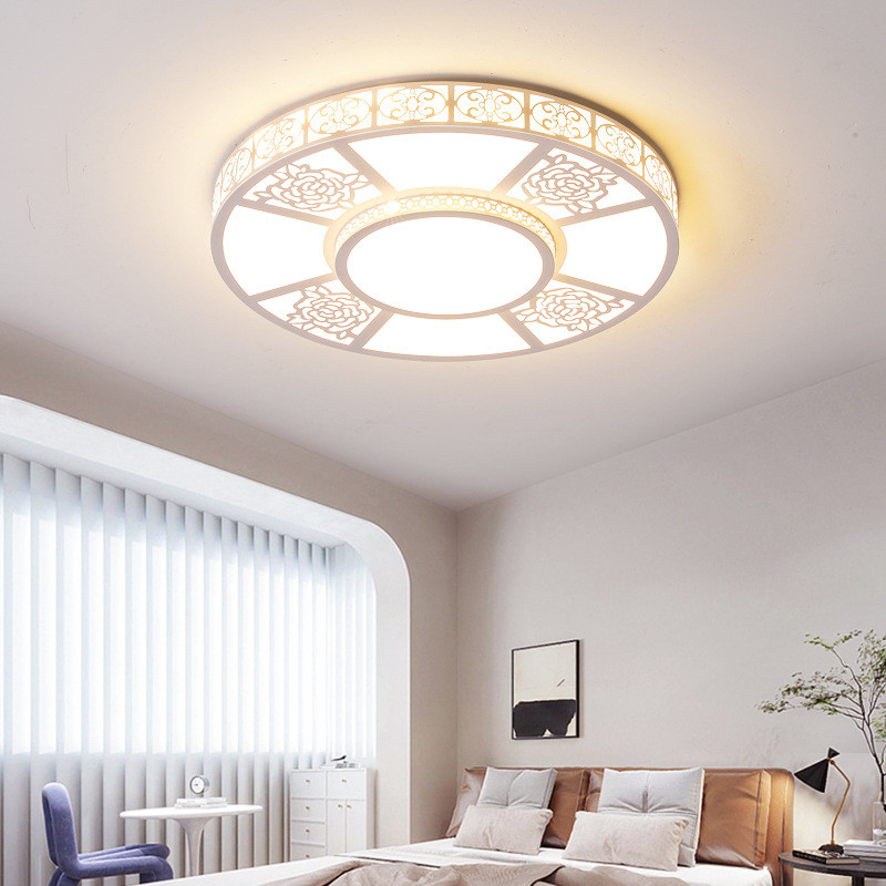 LED吸顶灯卧室房间客厅大气温馨新款2024年全光谱圆形餐厅灯具