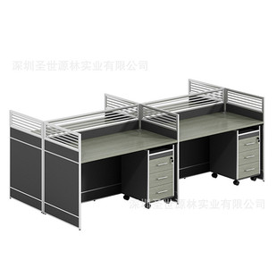 热销员工职员电脑办公桌工位屏风l型简约现代工业风卡座卡位转角