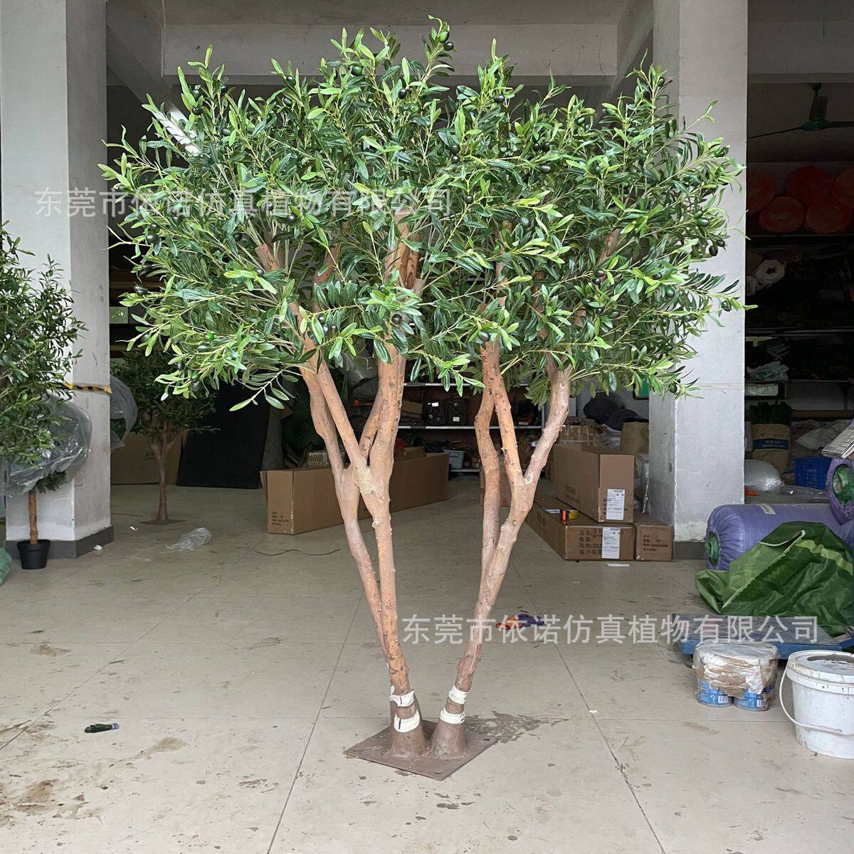 仿真橄榄树室内外工程造景绿植装饰实木批发橄榄树厂家假树
