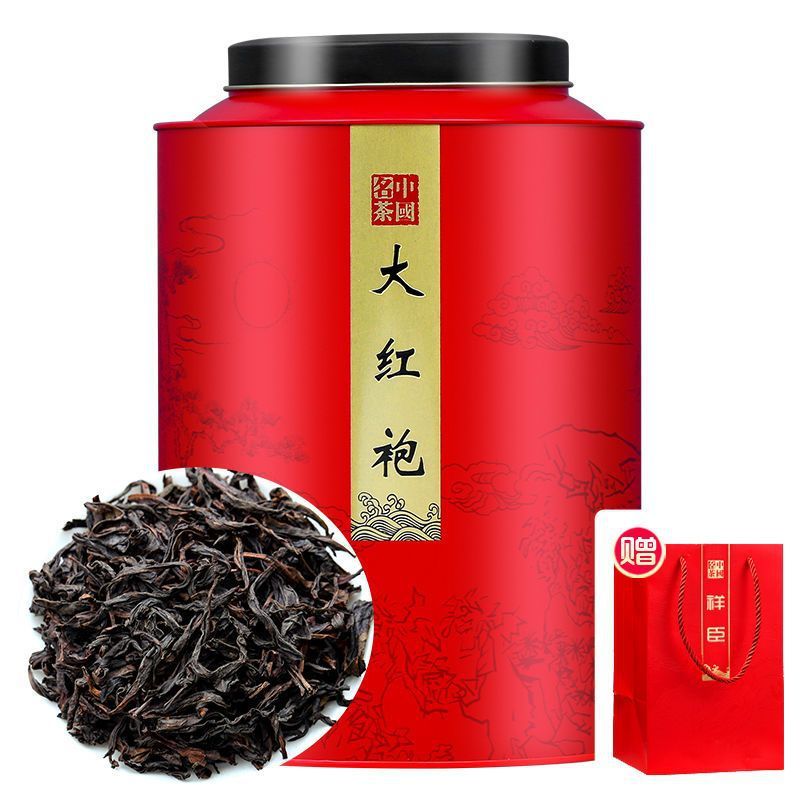 新货一罐一斤大红袍茶叶高山大红袍茶叶散装岩茶乌龙茶礼盒装罐装