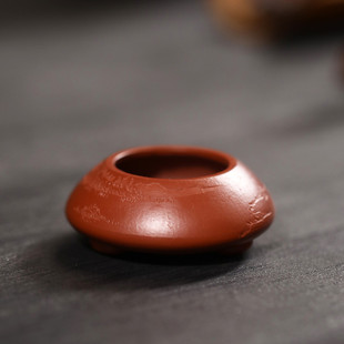 紫砂花盆微型盆景盆迷你特小掌上盆栽朱泥小品刻绘名家手工盆孙伟