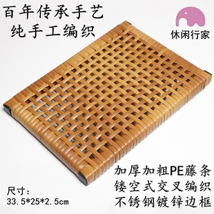 夏天制衣厂员工坐垫散热透气出租车货车凉垫学生双面镂空仿藤坐垫