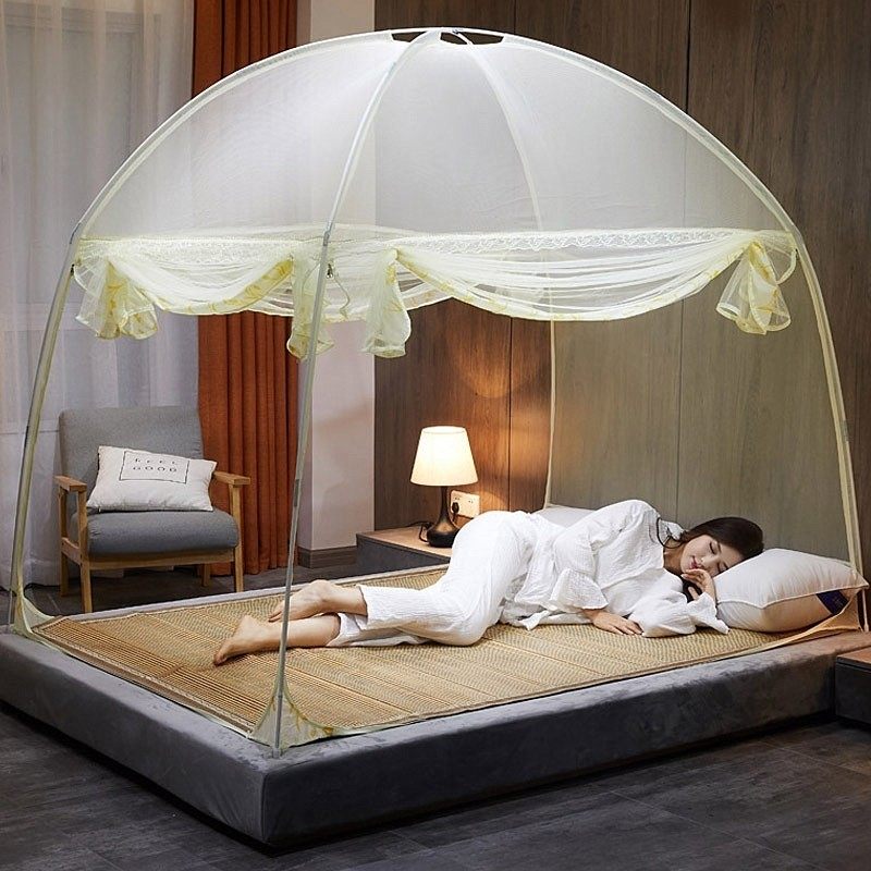 蒙古包蚊帐家用2025新款1.5全底儿童防摔可拆洗1米8大床2加密纹帐,床上用品,蚊帐,淘宝优惠券,粉丝福利购,淘宝优惠卷