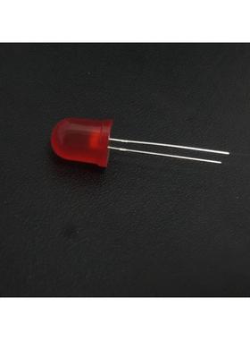 12mm圆头雾状单闪红发红F12圆头led灯珠深圳厂家制造大胶体