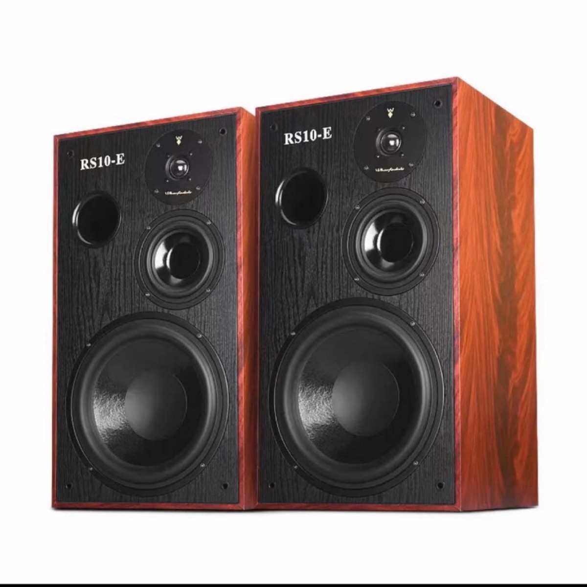starklok十寸三分频书架音箱高品质HiFi落地家用卡拉OK音箱