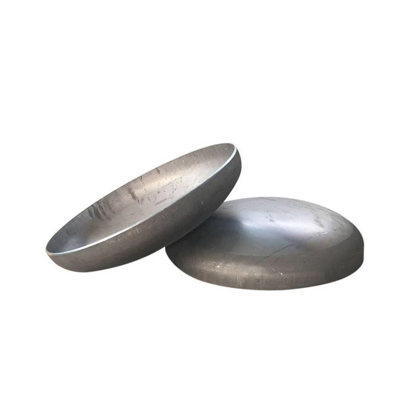 热销304不锈钢蝶形封头焊接冲压316l镜面抛光堵头工业拉丝300-120