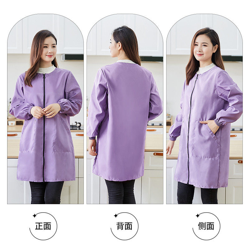 53n加长围裙家用厨房中长款罩衣大人女新款工作时尚长袖防水防油,家庭/个人清洁工具,围裙,淘宝优惠券,粉丝福利购,淘宝优惠卷