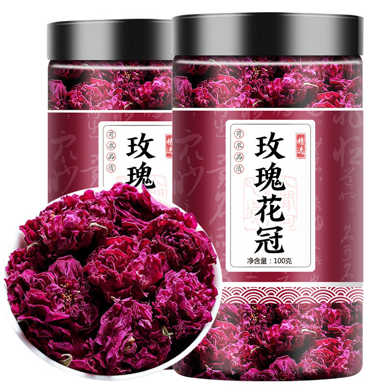 新货玫瑰花茶500g平阴重瓣红玫瑰大朵蕾硫干花无食用另售一件起批
