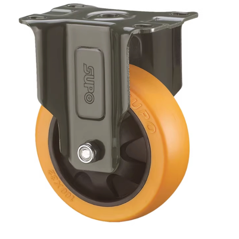 CKK01-D502寸重型脚轮INFORD轱辘CKK02-D50转向轮轱辘橙色万向轮