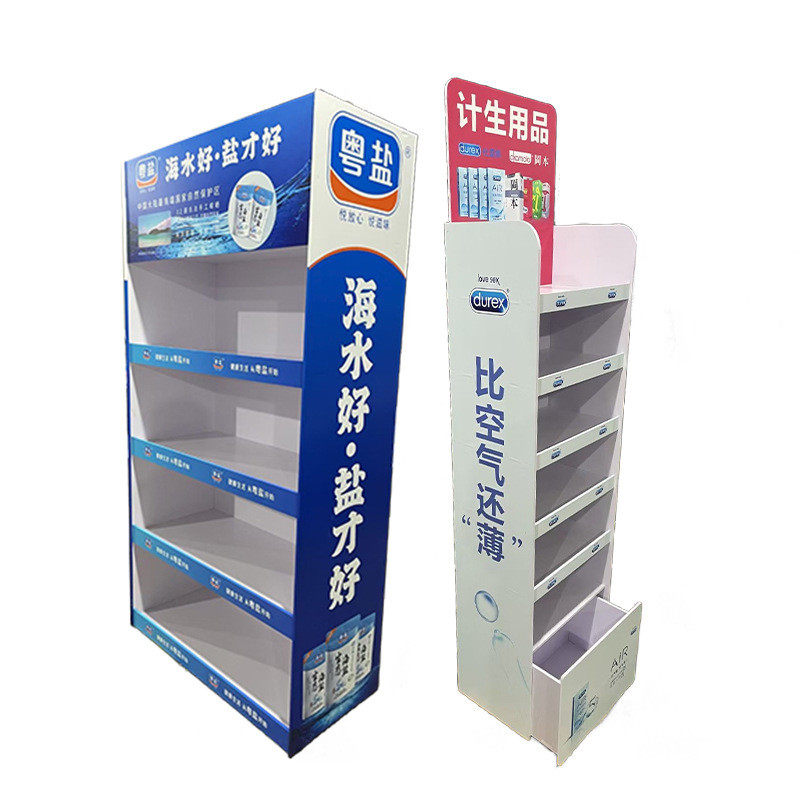 日用品pvc陈列展示架落地式超市安迪板货架食品电器雪弗板展示台