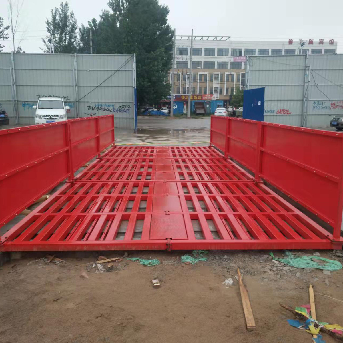 热销建筑工地工程洗轮机全自动工程洗车平台基础型自动感应冲洗机