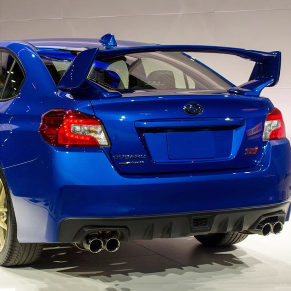 热销适用于斯巴鲁WRX/翼豹三段大尾翼wrxsti8910代改装打孔定风翼
