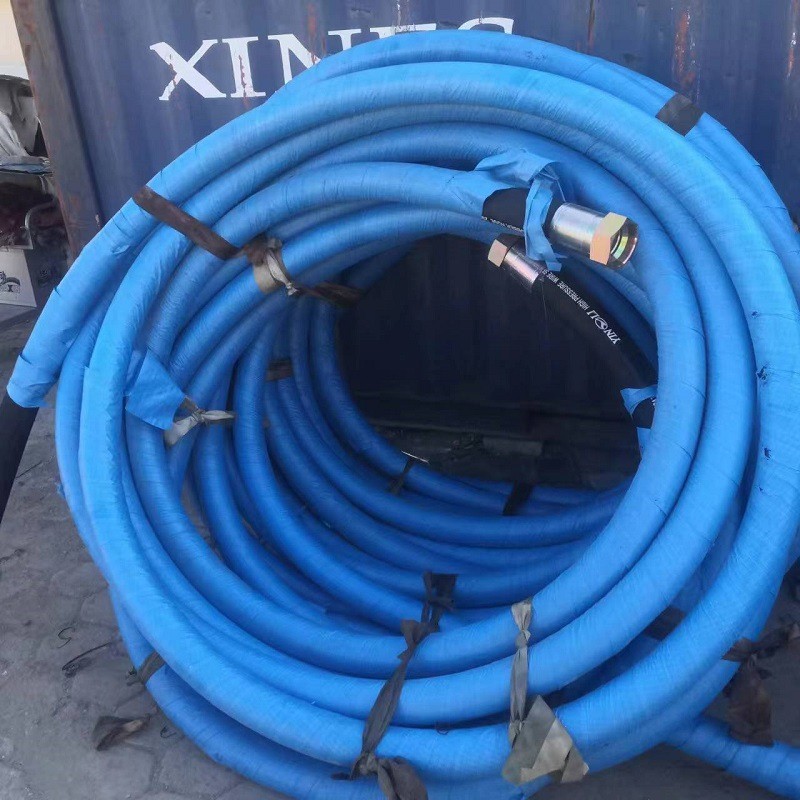 黑色高压钢丝编织胶管液压油管橡胶软管过泥浆高压胶管输水风管