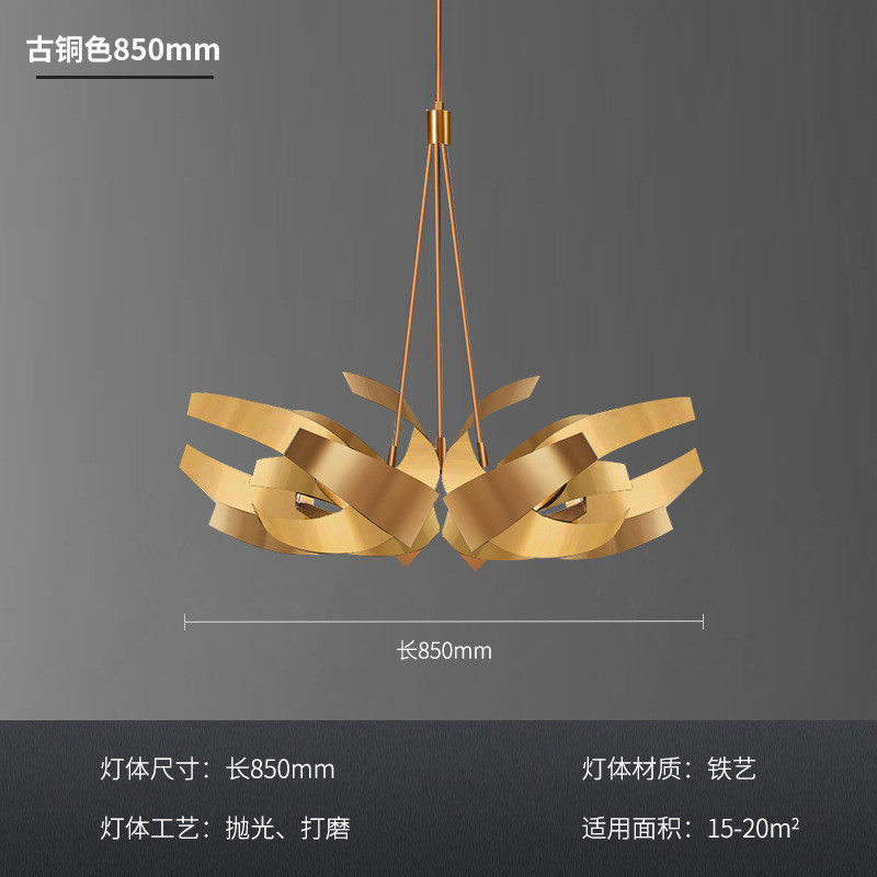 花朵美式创意餐厅吊灯设计师艺术轻奢客厅灯后现代装饰艺术吊灯,家装灯饰光源,餐厅吊灯,淘宝优惠券,粉丝福利购,淘宝优惠卷