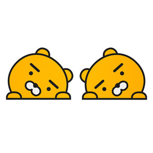 friends汽车车门防撞条可爱硅胶防撞贴后视镜防刮蹭防擦kakao 条