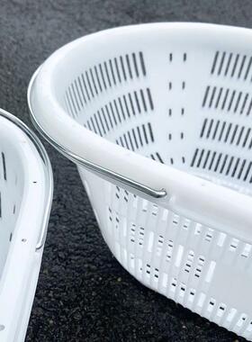 ll塑料大篮子10斤15斤20斤30斤装草莓采摘筐水果筐白色大号果篮子