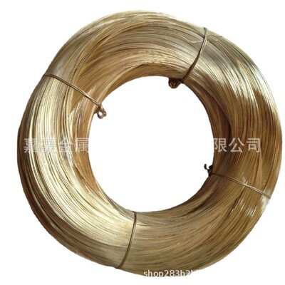 h65轴装黄铜丝0.2mm绒花退火不断黄铜丝0.15mm易折弯细捆扎黄铜线