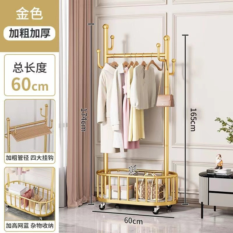 衣服架衣帽架可卧室挂衣架家用仙人掌衣架落地轻奢移动架子晾衣架