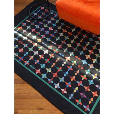 热销tiptoe暗调音泽地毯黑色复古客厅沙发高级感轻奢极简家用卧室