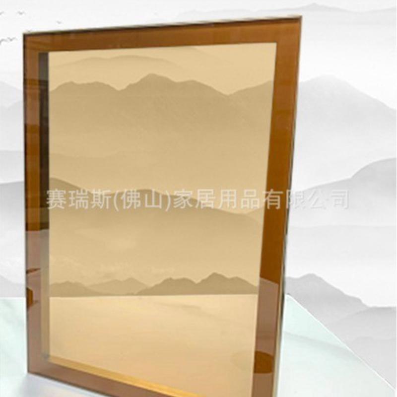 极简玻璃门针式铰链单边框玻璃门扇家用商用玻璃柜木衣柜平开门