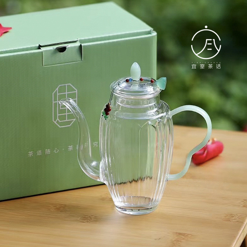 宜室茶话耐高温玻璃茶壶家用冷泡茶专用泡茶壶春季绿茶玻璃煮茶壶