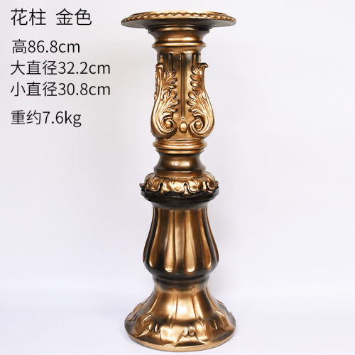欧式大型落地摆件罗马柱客厅电视柜工艺品创意摆设复古玄关装饰品