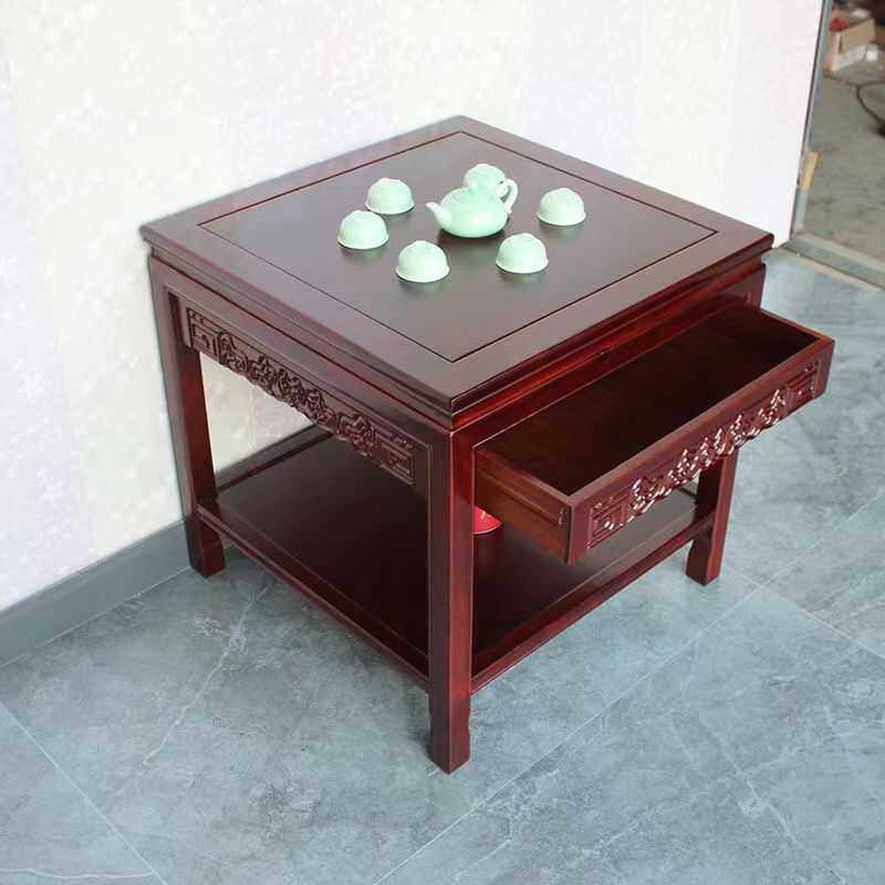 纯实木小茶几沙发边几角几榆木中式小方桌带抽屉鱼缸架小茶桌边柜,住宅家具,角几/边几,淘宝优惠券,粉丝福利购,淘宝优惠卷