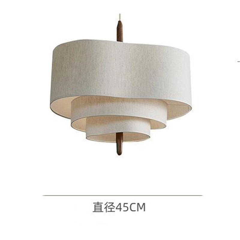 侘客厅风布艺吊灯复古卧室餐厅法式中古寂主灯设计师创意书房灯具