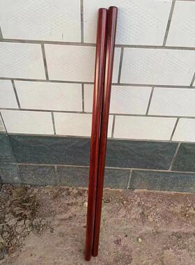 小叶紫檀原木油料高老高密秒沉水玻璃底武术棍