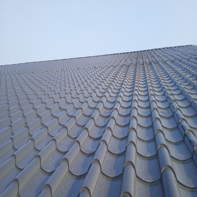 1.0mm铝厚镁锰金属屋面瓦765型仿古小青瓦铝合金屋面板