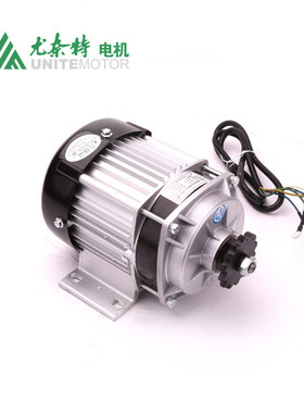 尤奈特永磁直流减速电机无刷中置电机电动三轮车沙滩车BM1418ZXF