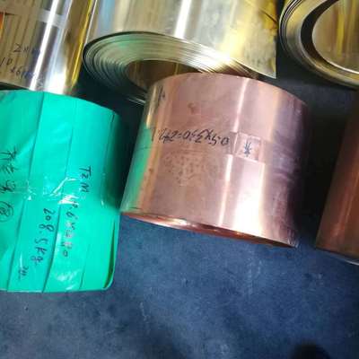 热销铜带紫定尺切割0.5mm压延镀锡紫铜箔延展半硬磷铜带