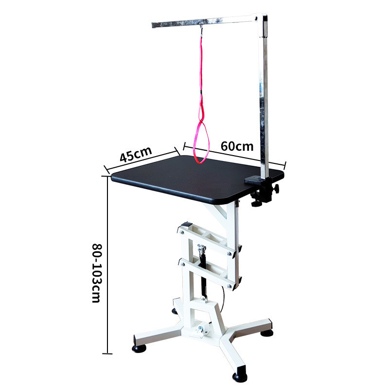宠物美容桌台美容狗狗气动旋转液压升降桌大型犬猫咪洗澡造型桌子