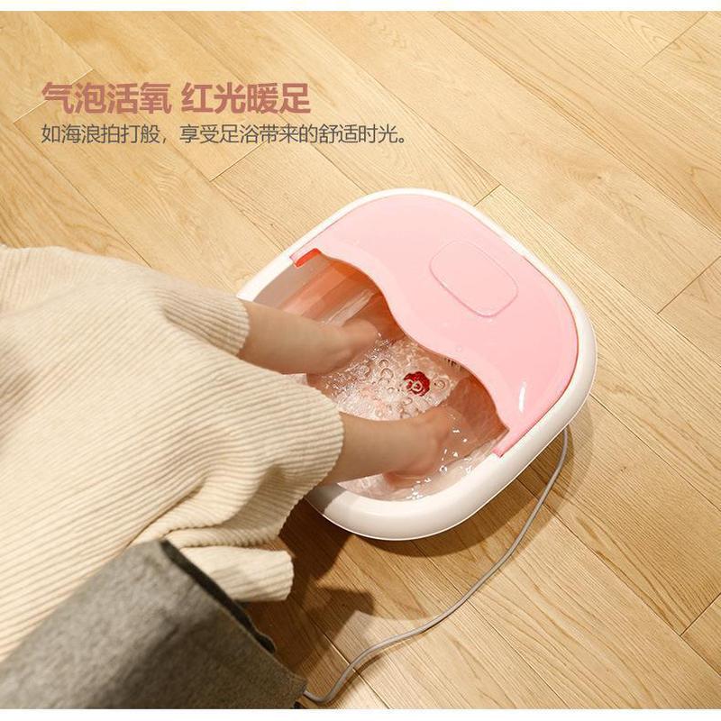 电动泡脚桶全自动恒温加热按摩洗脚盆可折叠足浴盆电热暖脚按摩器