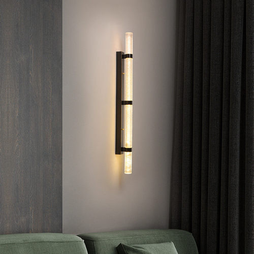 热销全铜壁灯轻奢客厅背景灯简约现代新中式艺术餐厅卧室手工铜壁