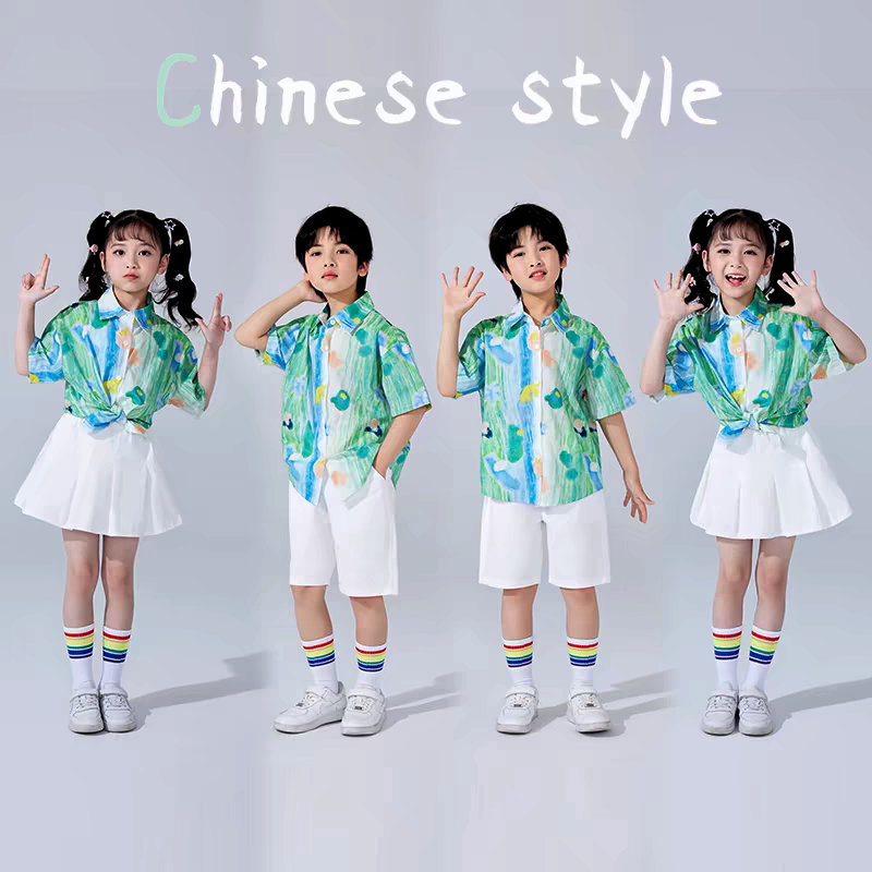 六一儿童节演出服表演服装啦啦队裙子运动会合唱舞蹈服男女童厂家