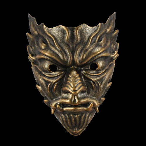 热销罗汉天王神魔巫师哥特面罩面具古装甲胄盔甲树脂脸谱干尸角色