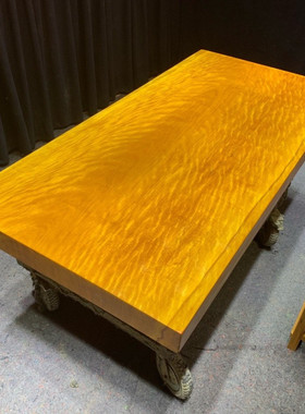 黄花梨木大板金丝楠茶桌椅组合原木实木茶台办公会议餐桌家具2米