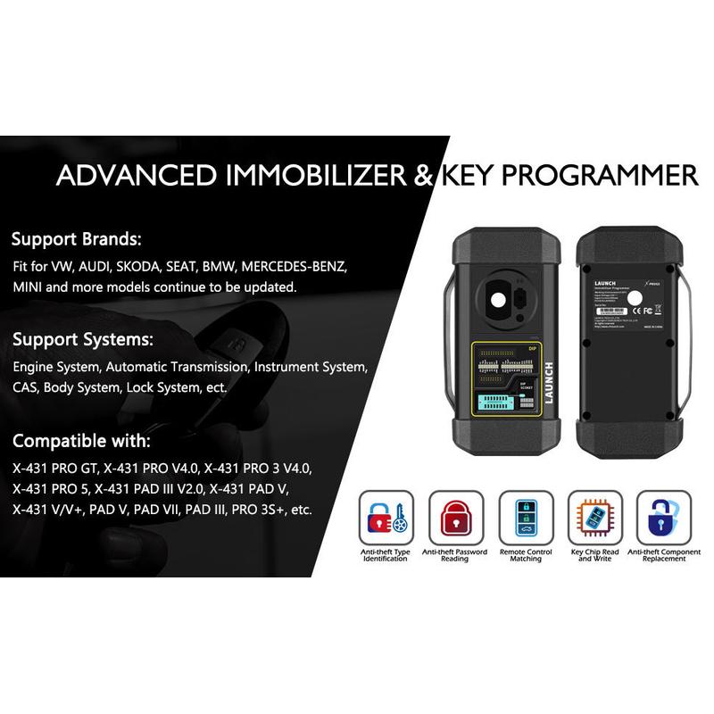 LaunchX431GIIIX-PROG3元征钥匙防盗匹配读取波箱防盗编程器
