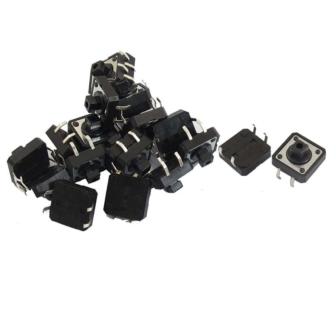 热销12x12x7.3按键b3f405512*12*7.3轻触开关方头黑色