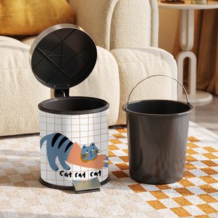 大垃圾桶家用带盖脚踩大容量厨房客厅卫生间卡通脚踏号筒手提代发