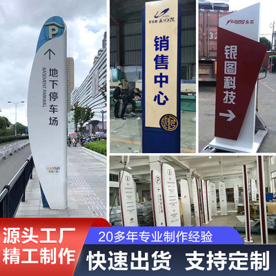 户外立式导向牌公园指示牌商场指引牌路牌广告牌导视牌村牌定做