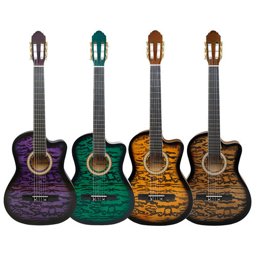 热销角贝特39寸古典吉他云杉面板木吉他guitar成人演奏级缺美吉他